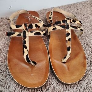Jessica Simpson Leopard Print Sandal